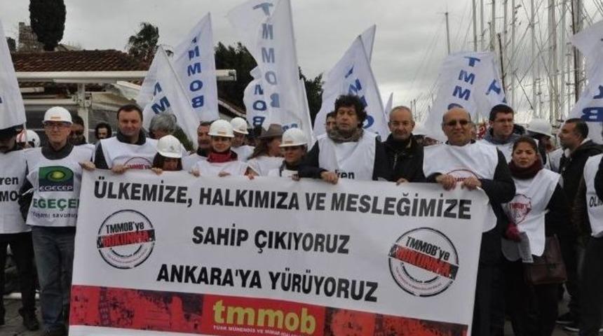 Tmmob Bodrum Temsilciliğinden Torba Yasa Y&uuml;r&uuml;y&uuml;ş&uuml;