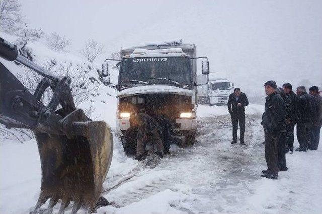 Yolda Kalanların İmdadına Sarıcakaya Belediyesi Yetişti 2
