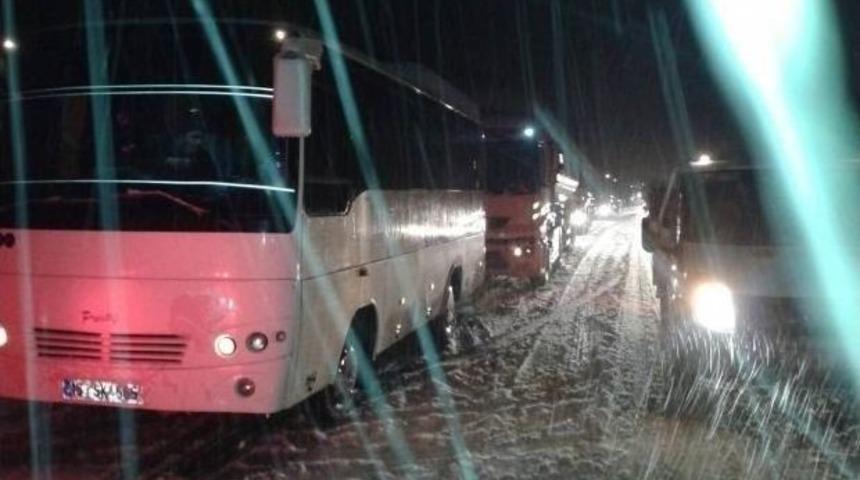 Burdur&rsquo;da Kar Yağışı