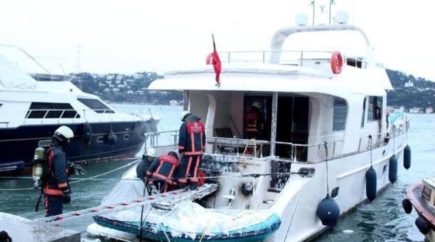 Beşiktaş'ta Lüks Yatta Korkutan Yangın