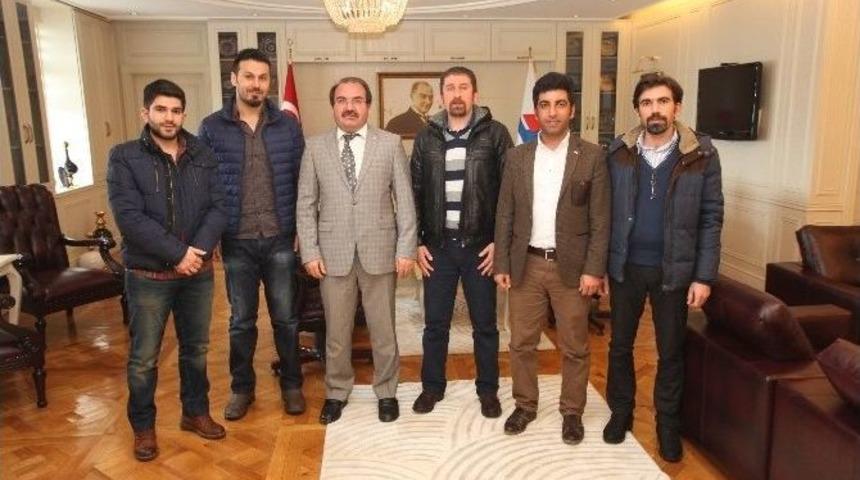 İnşaat M&uuml;hendisleri Odası&rsquo;ndan Rekt&ouml;r Aslan&rsquo;a Ziyaret