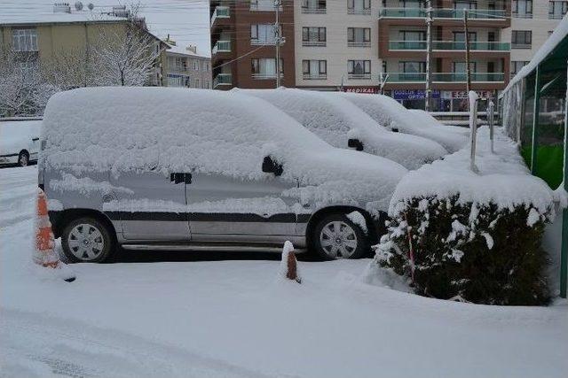 Kulu’da Kar Yağışı Etkili Oldu