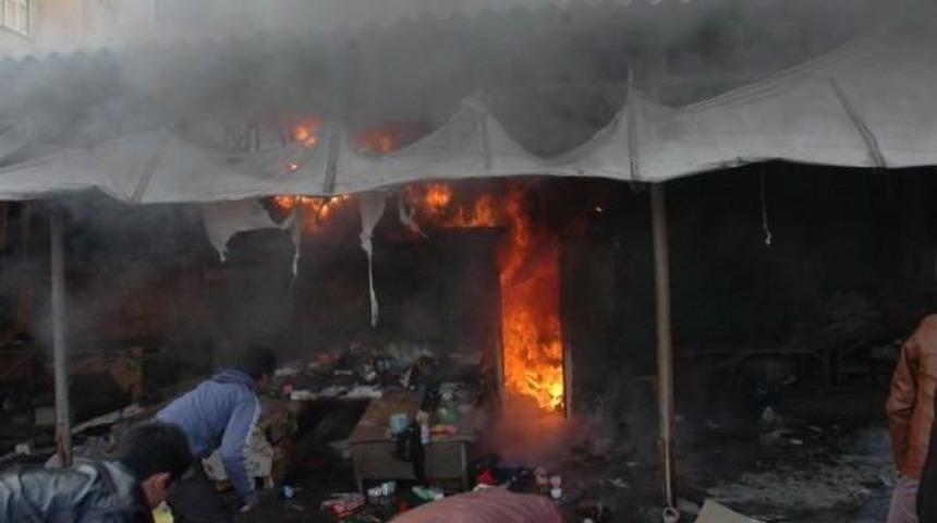Camiye Giderken Kapattığı Işyeri Yandı