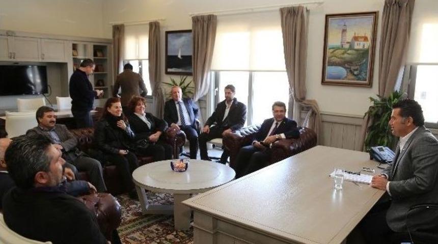 Bodrum Mhp&rsquo;nin Yeni Y&ouml;netiminden Başkan Kocadon&rsquo;a Ziyaret