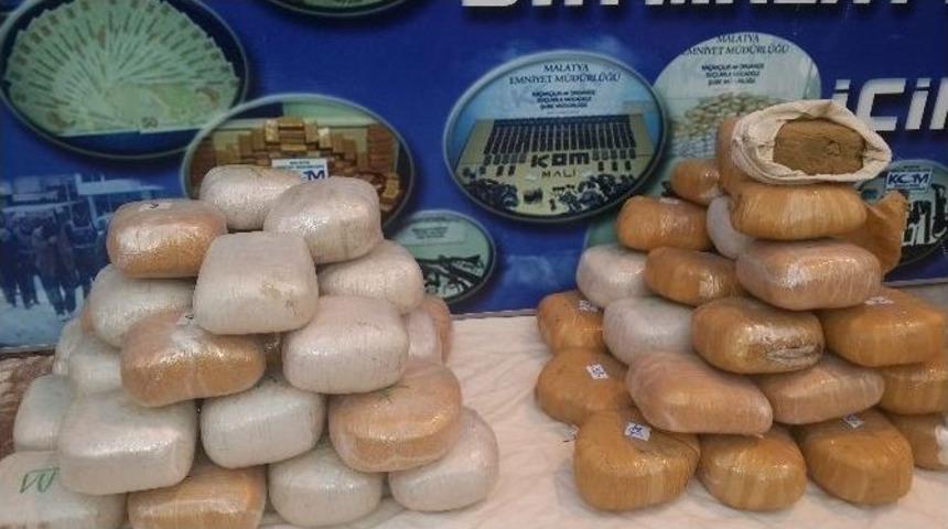 Malatya&rsquo;da 92 Kilo Esrar Ele Ge&ccedil;irildi