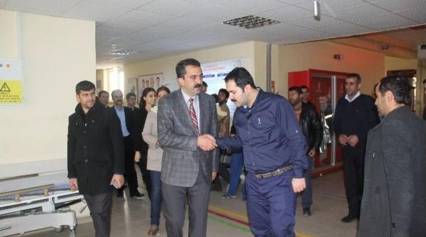 Eşbaşkan Dinar Sağlık Kuruluşlarını Ziyaret Etti