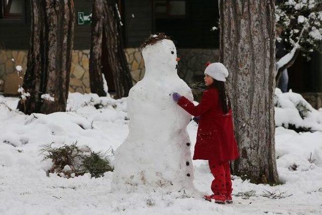 Denizli’de Vatandaşlar Karın Tadını Çıkardı