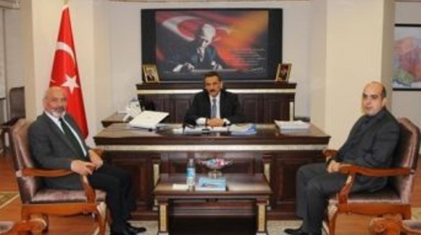 Yeni Rekt&ouml;r Kolukısa&rsquo;dan Vali Kaymak&rsquo;a Ziyaret