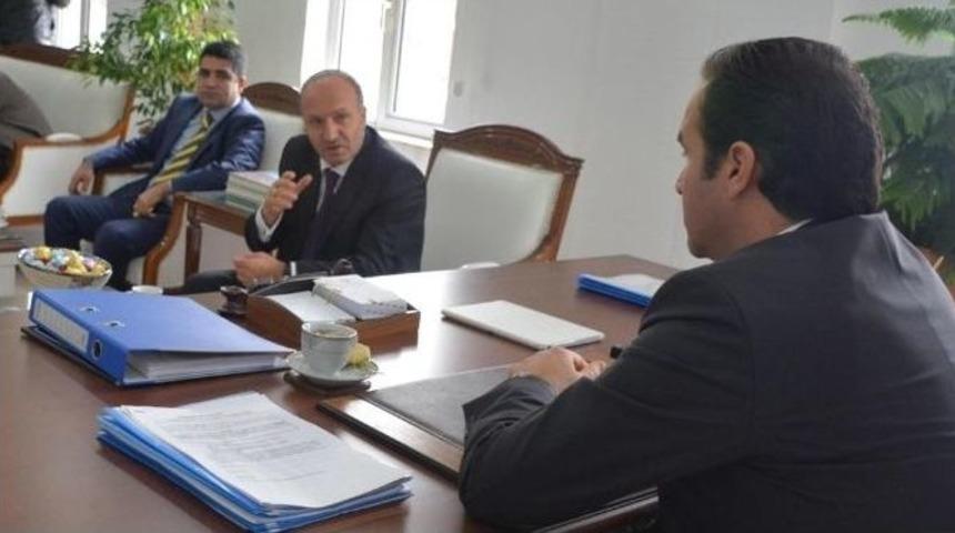 M&uuml;d&uuml;r Korkmaz&rsquo;dan Kaymakam Erkan&rsquo;a Ziyaret