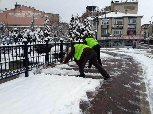 Akşehir’de Karla Mücadele Çalışmaları