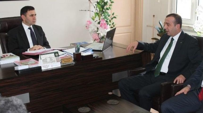 Mhp İl&ccedil;e Teşkilatından Kaymakam Yılmaz&rsquo;a Ziyaret
