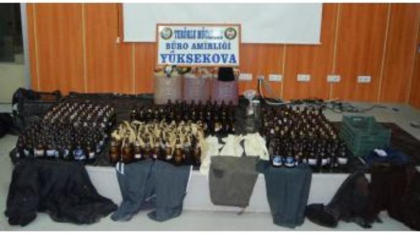 Y&uuml;ksekova'da &Ccedil;ok Sayıda Molotof Kokteyli Ele Ge&ccedil;irildi.