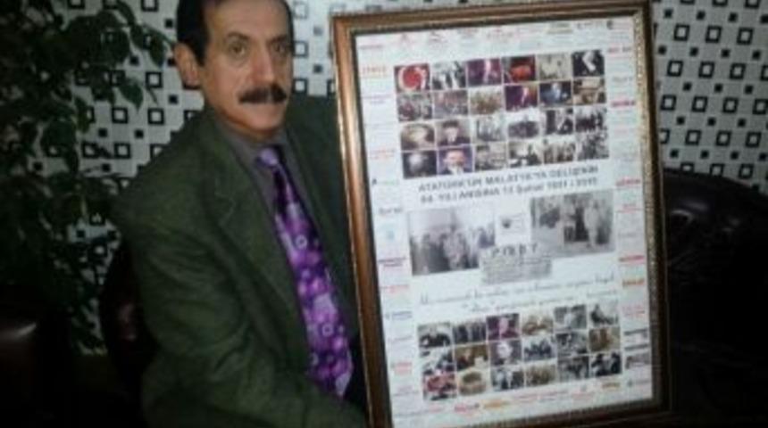 Atat&uuml;rk&rsquo;&uuml;n Malatya&rsquo;ya Geliş Yıl D&ouml;n&uuml;m&uuml;ne &Ouml;zel Poster Yaptırdı