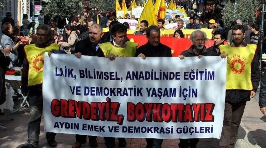 Aydın&rsquo;da &rsquo;eğitim&rsquo; Eylemi