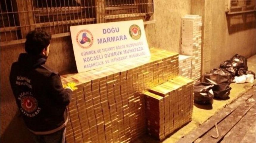 Kocaeli Ve Sakarya&rsquo;da Ka&ccedil;ak Sigara Operasyonu