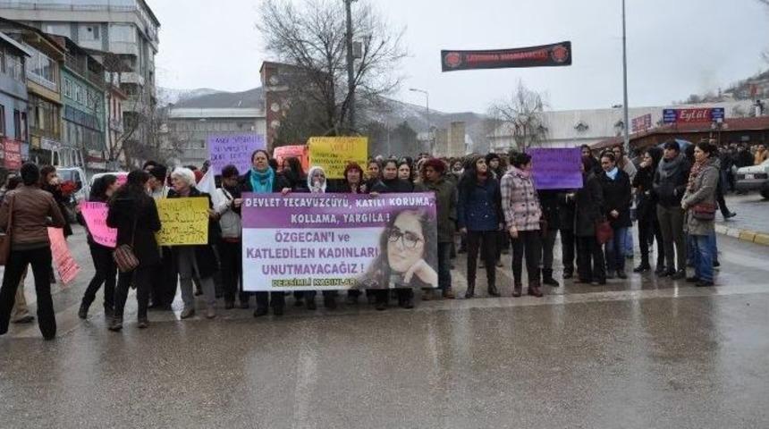 Tunceli&rsquo;de Kadınlar &Ouml;zgecan İ&ccedil;in Y&uuml;r&uuml;d&uuml;