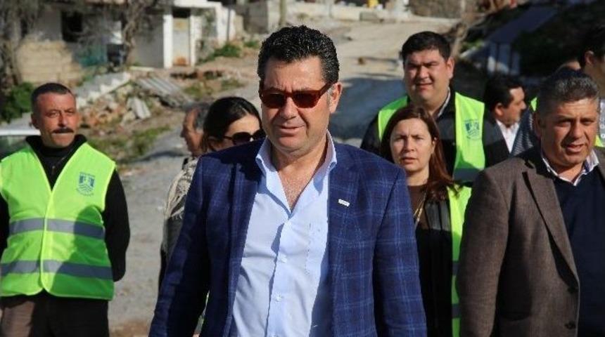 Başkan Kocadon, Mumcular&rsquo;daki &Ccedil;alışmaları Yerinde İnceledi