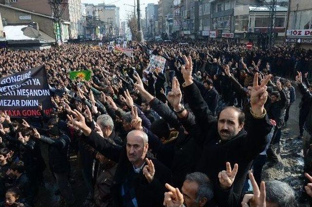 Yüksekova’da ’öcalan’ Protestosu