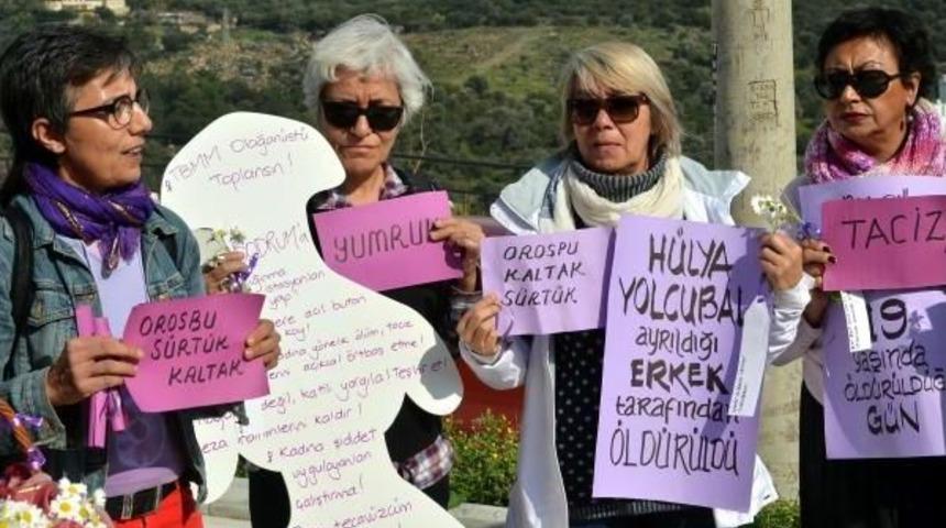 Bodrum'da Kadın Cinayetleri Protesto Edildi