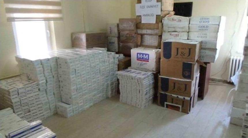 Kulp’ta 49 Bin Paket Kaçak Sigara Ele Geçirildi