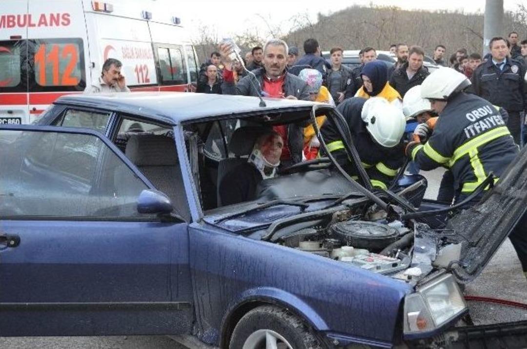 Ordu&rsquo;da Trafik Kazası: 3 Yaralı