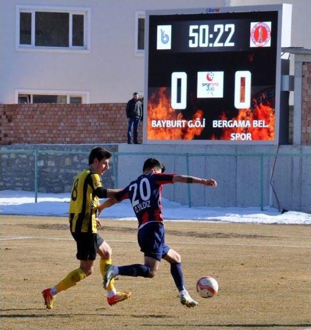 Bayburt Grup Özel İdarespor Kendi Evinde 1 Puana Razı Oldu