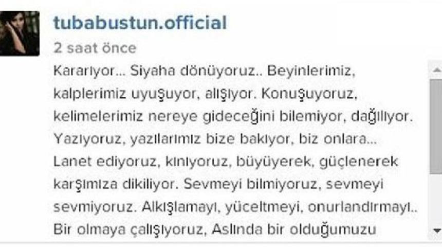 Tuba B&uuml;y&uuml;k&uuml;st&uuml;n: Sevmeyi, Aslında Bir Olduğumuzu Bilmiyoruz