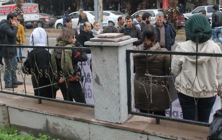 Özgecan Cinayetine Zincirli Protesto G5