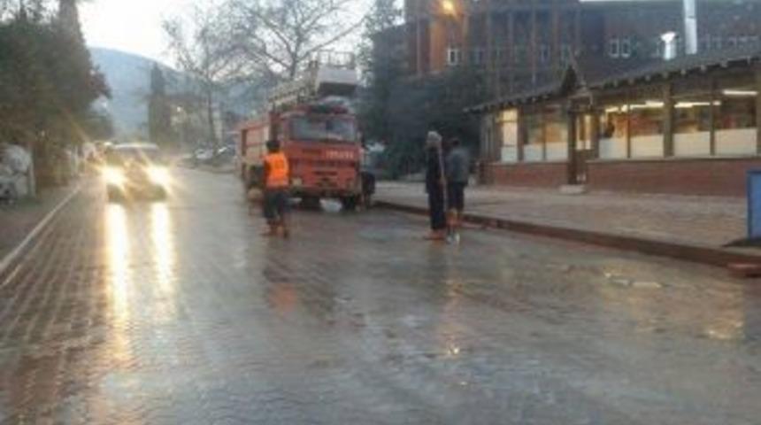 Bayırköy’de Kar Temizleme Çalışmaları