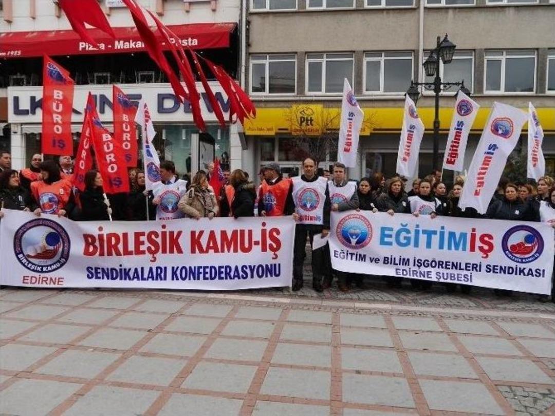 Eğitim-iş Edirne&rsquo;de &Ouml;zgecan İ&ccedil;in Toplandı