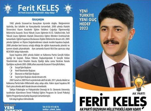 İşadamı Ferit Keleş, Ak Parti’den Milletvekilliği Aday Adaylığı Başvurusunda Bulundu