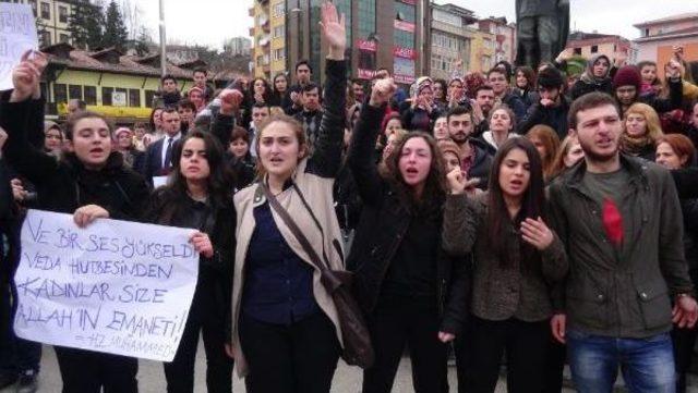 Rize’De Özgecan Cinayetine Skeçli Protesto