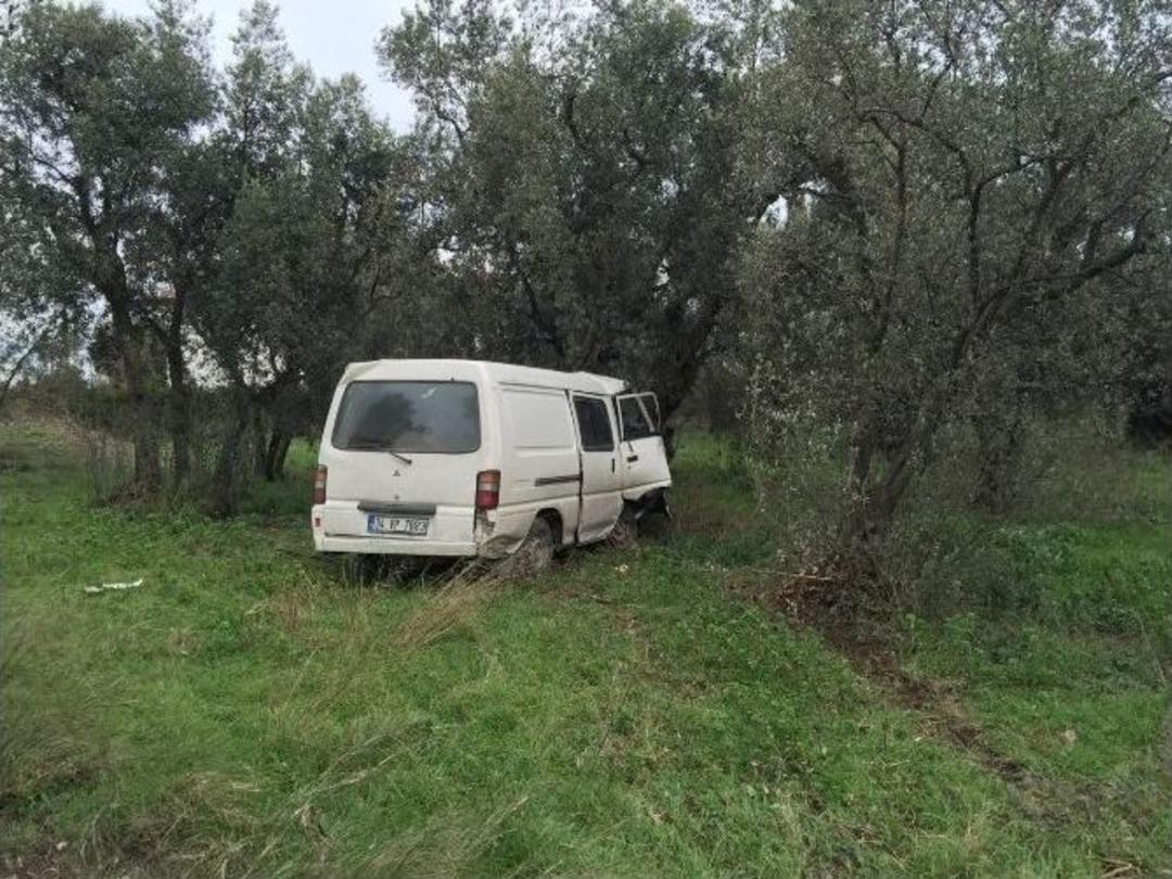 Yoldan &Ccedil;ıkan Ara&ccedil; Zeytinliğe U&ccedil;tu: 3 Yaralı