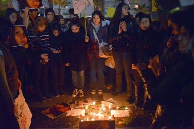 Mersin'de Öğrenciler Okuldan Önce Özgecan Cinayetini Protesto Etti (4)