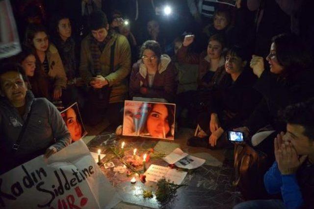 Mersin'de Öğrenciler Okuldan Önce Özgecan Cinayetini Protesto Etti (4)