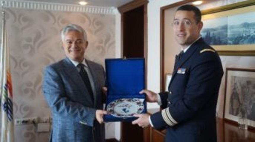 Fransız Komutan Marmaris Belediyesi&rsquo;ni Ziyaret Etti