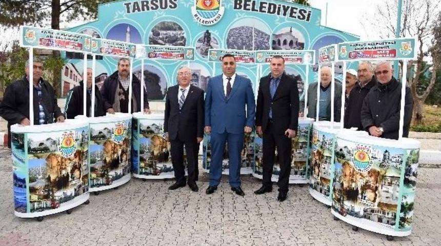Tarsus Belediyesi Milli Piyangoculara Stant Hediye Etti