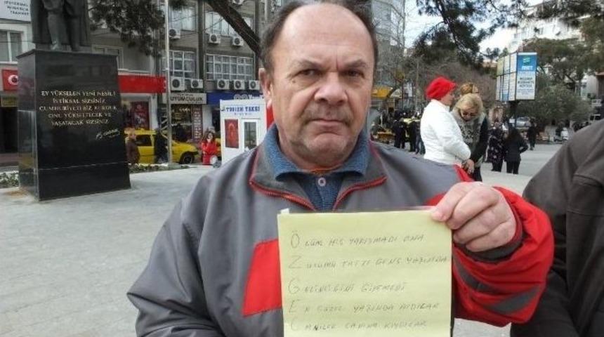 Burhaniyeli Şair Bu Defa &Ouml;zgecan İ&ccedil;in Yazdı