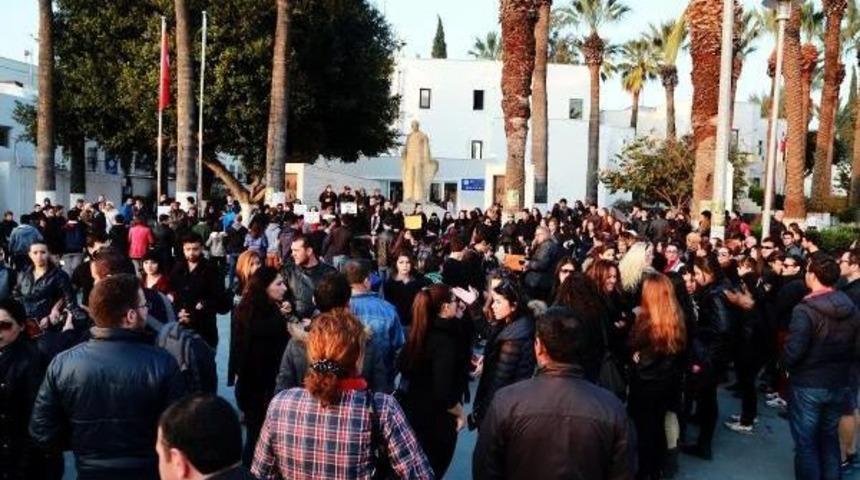 Bodrum'da &Ouml;zgecan Protestosu