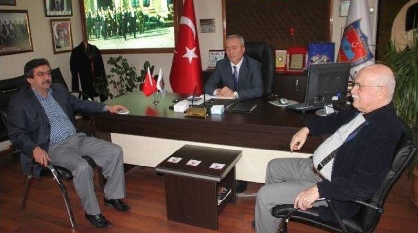 Şof&ouml;rler Odası Başkanına Destek Ziyaretleri S&uuml;r&uuml;yor