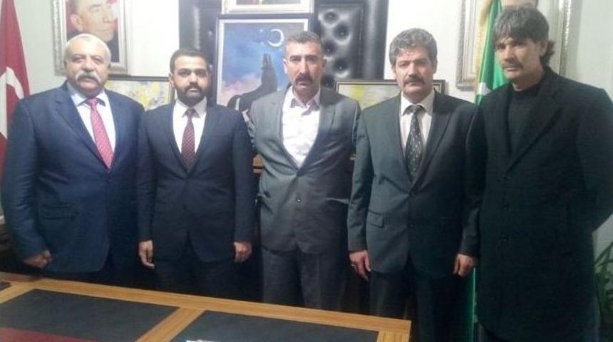 Azeroğlu&rsquo;dan Mhp İl Başkanı G&uuml;nsoy&rsquo;a Ziyaret