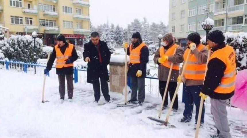 Ereğli Belediyesi’nden Karla Mücadele