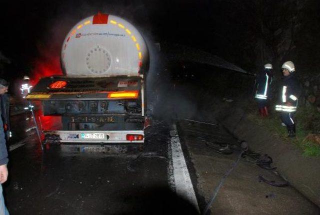 Osmaniye'de Lpg Yüklü Tanker Yandı