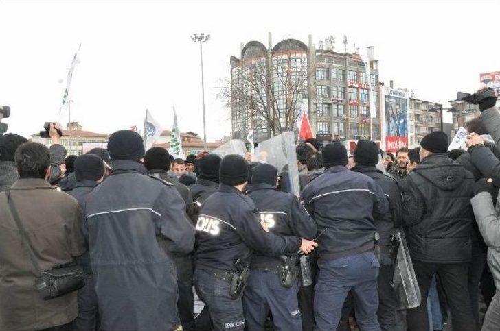 Sivas’ta Eylemlerini Sürdüren İşçilere Polis Müdahale Etti G2