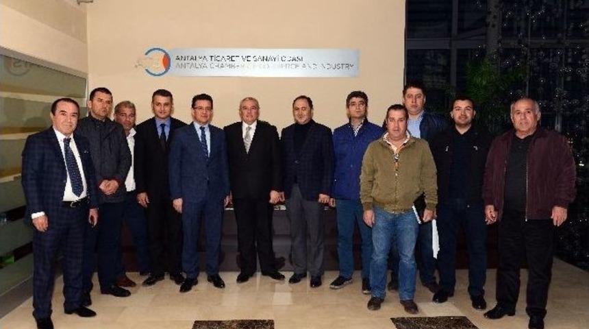 Atso Başkanı Davut &Ccedil;etin, Finike Heyetini Ağırladı