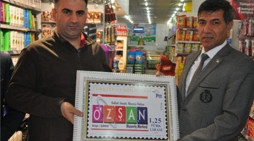 Şırnak Ptt Başm&uuml;d&uuml;rl&uuml;ğ&uuml;&rsquo;nden Silopi&rsquo;deki Alışveriş Merkezine &Ouml;zel Pul