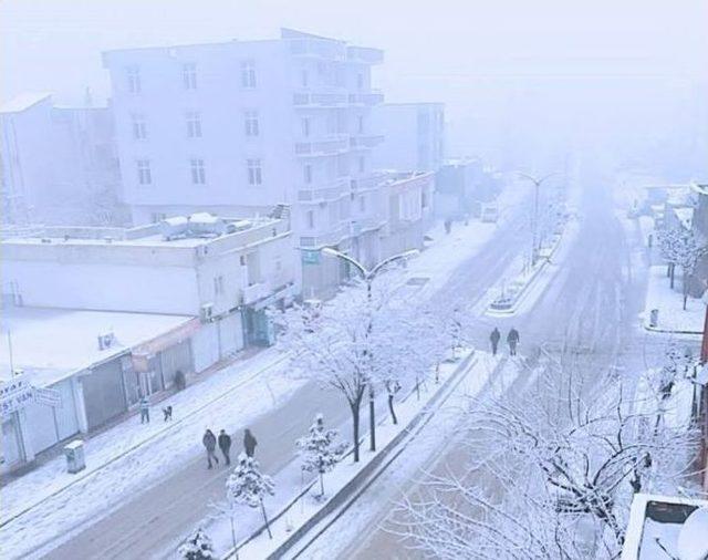 İdil Güne Karla Uyandı