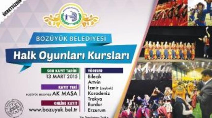 Boz&uuml;y&uuml;k Belediyesi Halk Oyunları Kursu Başlıyor