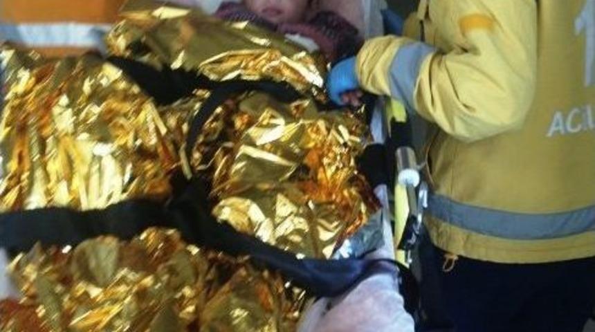 Altı Yaşındaki Cevdet Tedirgin G&ouml;zlerle Hastanede