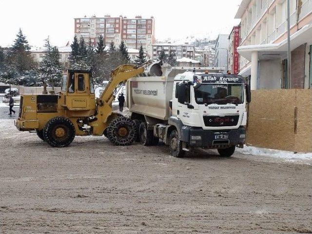 Yozgat Belediyesinden Kar Temizliği